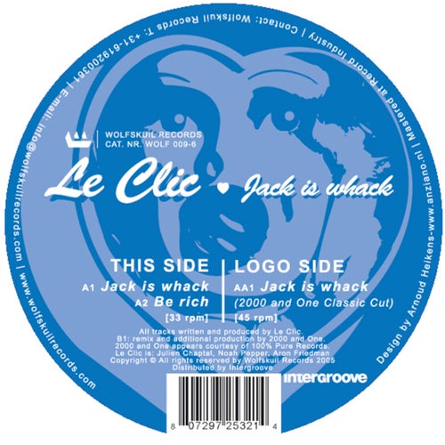 Le Clic – Jack Is Whack (2000 and One Classic Cut)